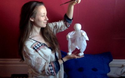 Tutorial:  Make a scarf puppet marionette